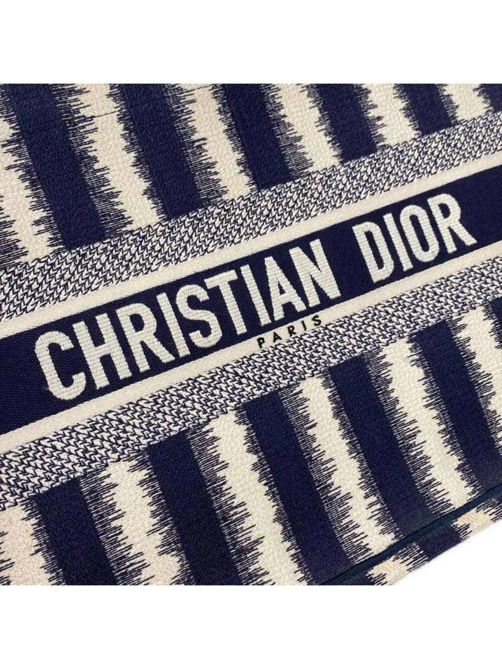 ★SOLD★ Dior Tote Book Vintage Small Navy White - Picture 14 of 15